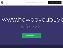Tablet Screenshot of howdoyoubuybitcoins.com